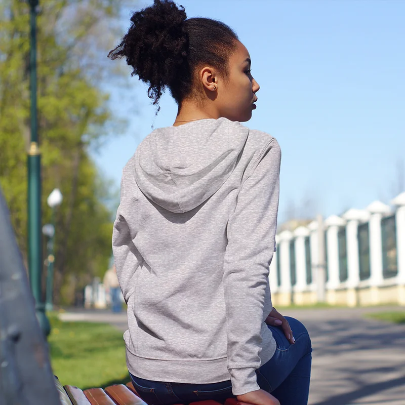 Hoodie | Women | Raendna Bloom | Asphalt Grau