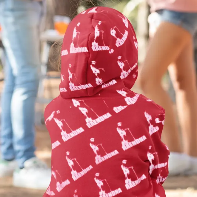 Hoodie | Kids | Logo Loop | Rotlicht